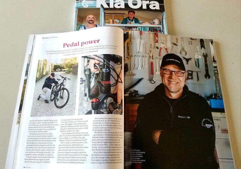 HYBRID Bikes Featured In Kia Ora Magazine